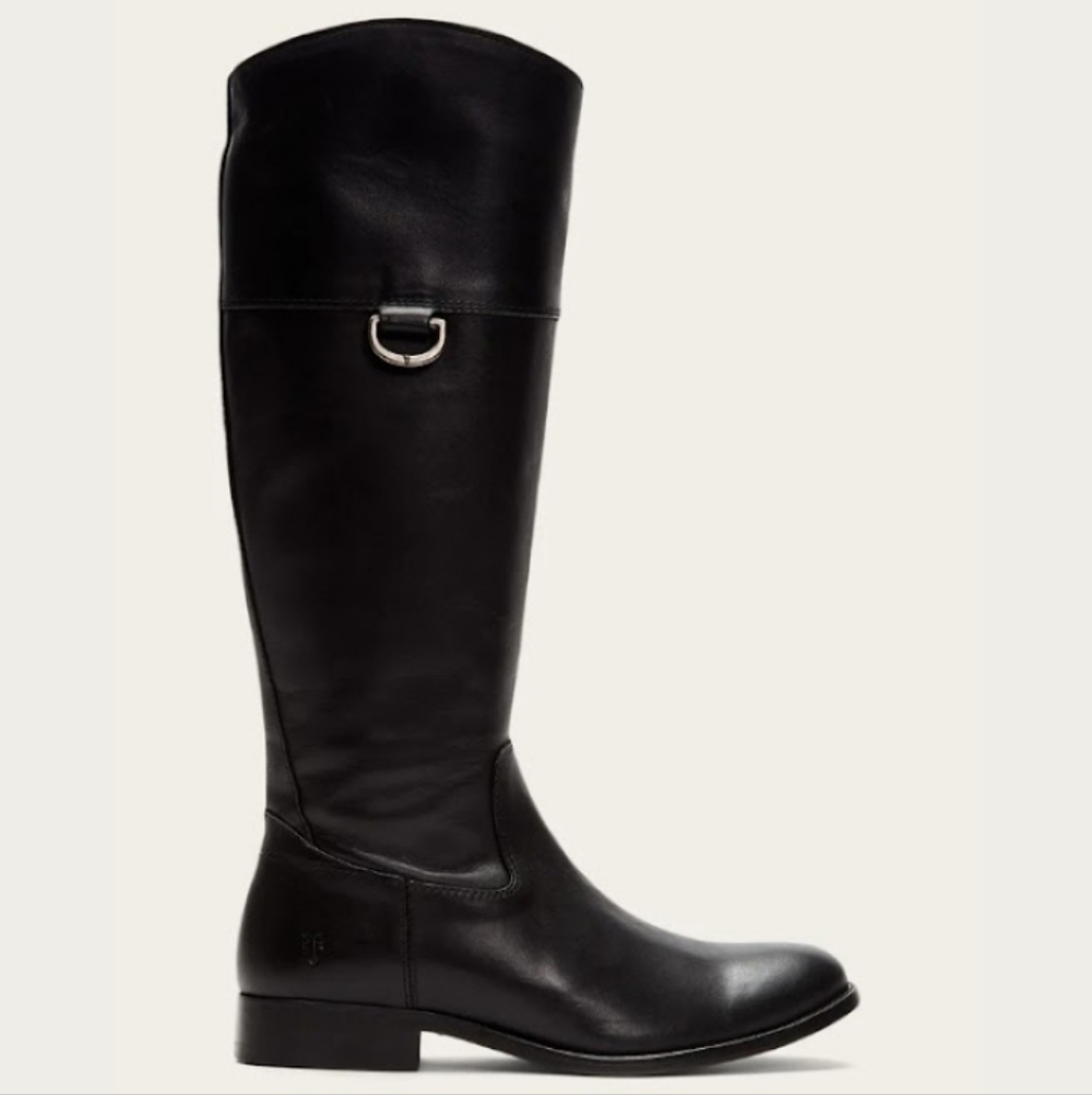 Frye Black Melissa D Ring Boots